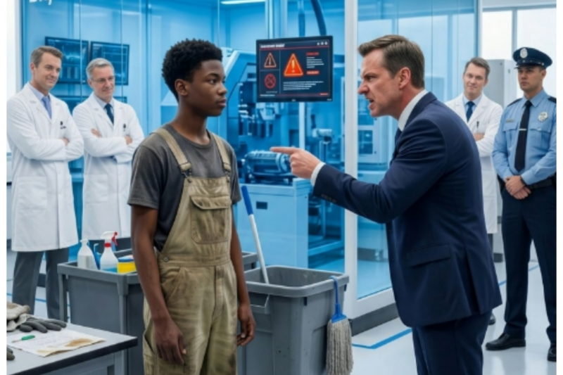 Entire Engineering Team Dismissed the Black Teen Janitor — He Fixed Their $50M Machine… No One Spoke