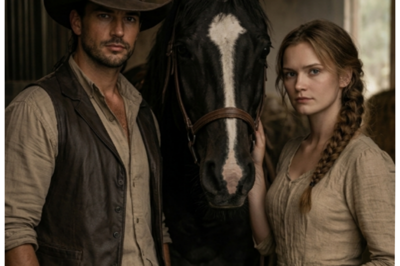 He Found Her Gently Brushing His Horse That Trusted No One The Cowboy Right Then She Was Different