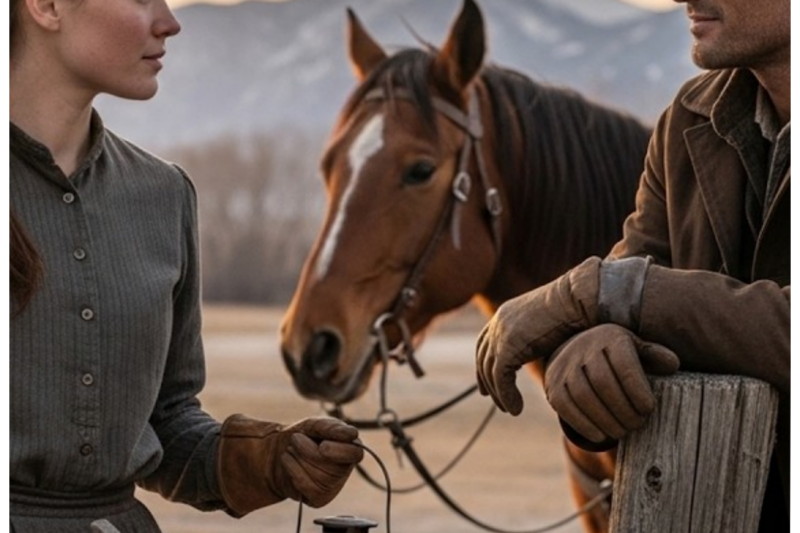 She Was Mending Fences at Dawn When the Cowboy Rode Over and Said He Could Not Stop Thinking
