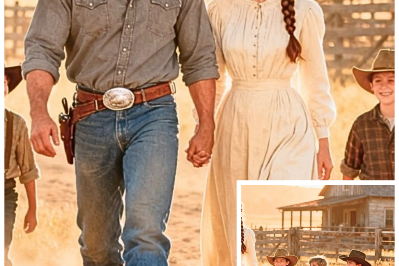 Giant Cowboy Bought a “Barren” Woman for $1—8 Years Later, They Had 7 Children