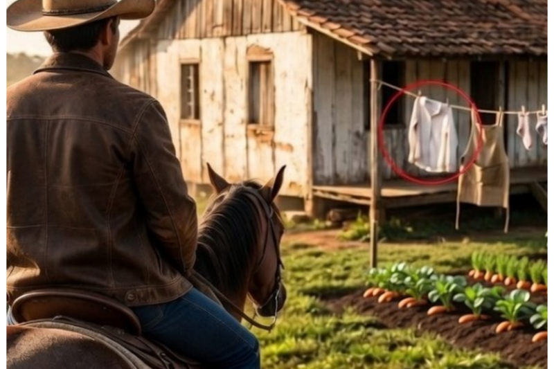 He Returned After Years to Sell the Ranch… But There Were Clothes Hanging on the Clothesline…
