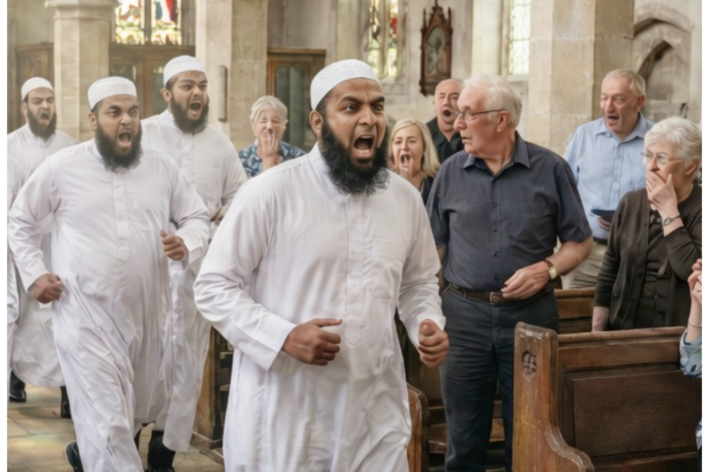 Muslims Attack Church Altar Then Something Made Them Drop Everything