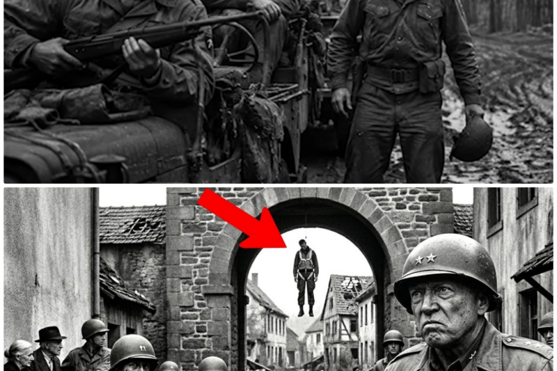 What Did Patton Do When He Saw an American Pilot Hanged at the Gate of a German Village?