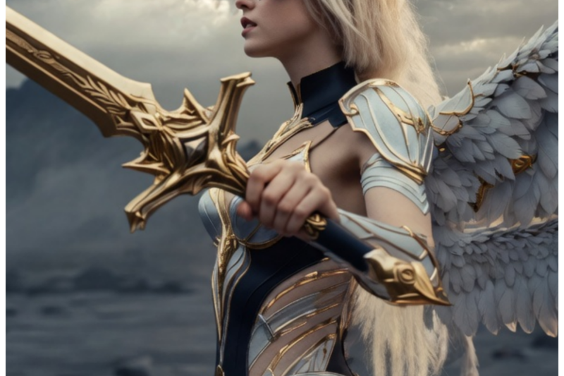 “The Fairy Warrior: ‘I Am the Light in the Darkness!'” In a breathtaking twist of fate, Lyra, a fierce warrior draped in the latest cosmic fashion, transforms into a celestial being with wings, harnessing the power of the gods to battle nightmarish monsters threatening her world, but will the very magic that empowers her also unravel her destiny?  The full story is in the comments below.