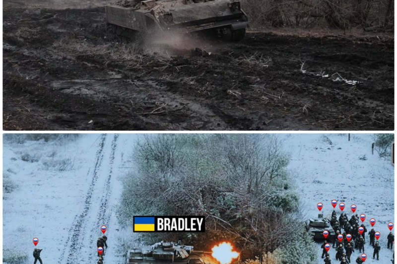 Ukrainian Bradley Surrounded By Large Russian Brigade – Then THIS Happened...