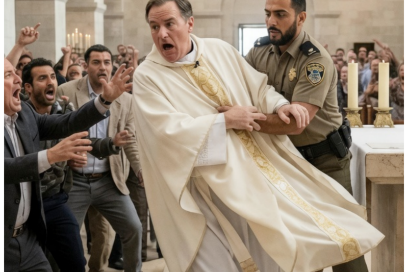 Muslim Officer Arrested a Priest Live on Altar Then Jesus Appeared