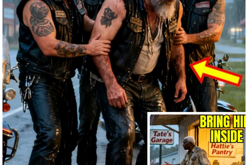 Old Black Mechanic Helps Stranded Bikers in the Rain — What Rolls Into His Shop at Dawn Stuns Him
