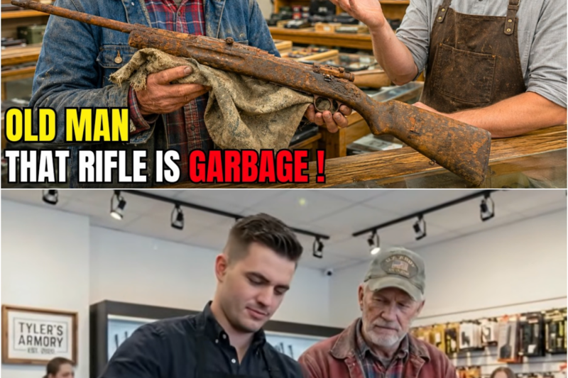 Young Gunsmith Laughed At the Old Farmer’s Rusty Rifle — Until The Veteran Owner Walked In