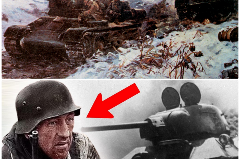 Why was the T-34 a source of terror for German soldiers when it appeared in the fog?