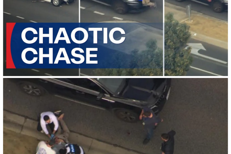 Man hit after wild police chase through Melbourne