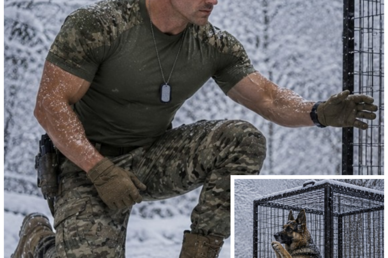 A German Shepherd Was Left to Die in a Cage—A Navy SEAL Saved the Forest