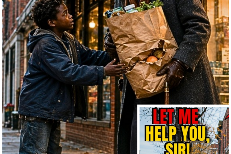 “Let Me Carry That, Sir” — Street Kid Helps Billionaire With Groceries, Unaware Who He Is