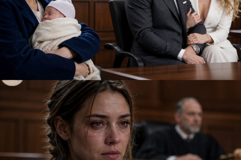 She Came to Divorce Court With Their Newborn Daughter, But He Sat Beside His Mistress