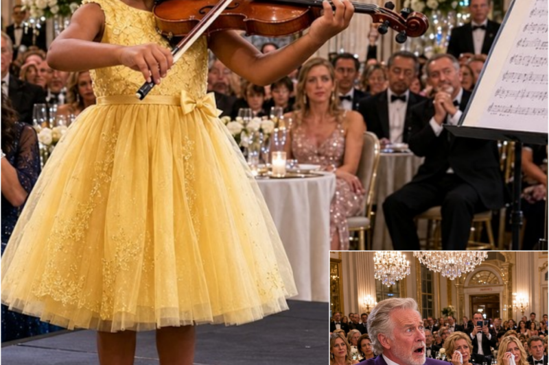 Maid’s Toddler Wasn’t Allowed Near the Stage… But Her Violin Performance Made the Ballroom Cry